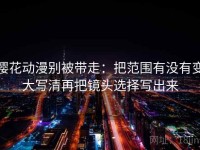 樱花动漫别被带走：把范围有没有变大写清再把镜头选择写出来