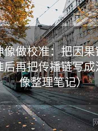 推特大神像做校准：把因果链有没有跳步校准后再把传播链写成流程图（像整理笔记）