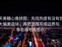 天美糖心像拼图：先找热度有没有放大偏差这块，再把范围写成边界句（像在画地图图例）