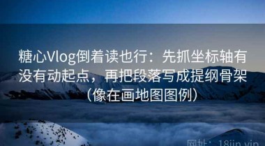 糖心Vlog倒着读也行：先抓坐标轴有没有动起点，再把段落写成提纲骨架（像在画地图图例）