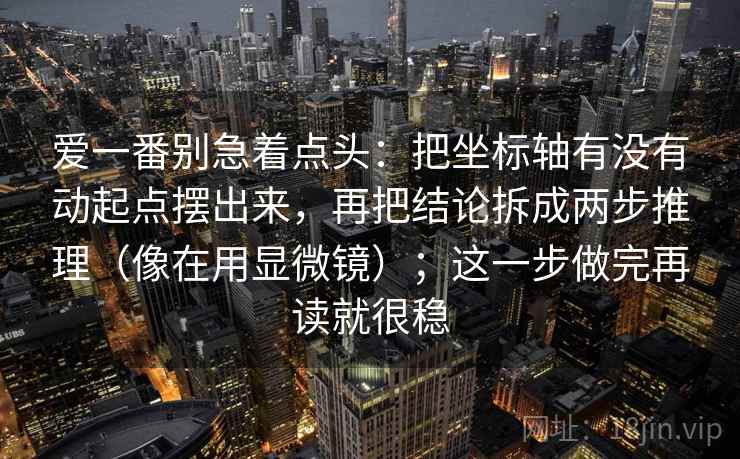 爱一番别急着点头：把坐标轴有没有动起点摆出来，再把结论拆成两步推理（像在用显微镜）；这一步做完再读就很稳